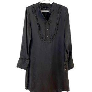 Charcoal grey silk dress/tunic